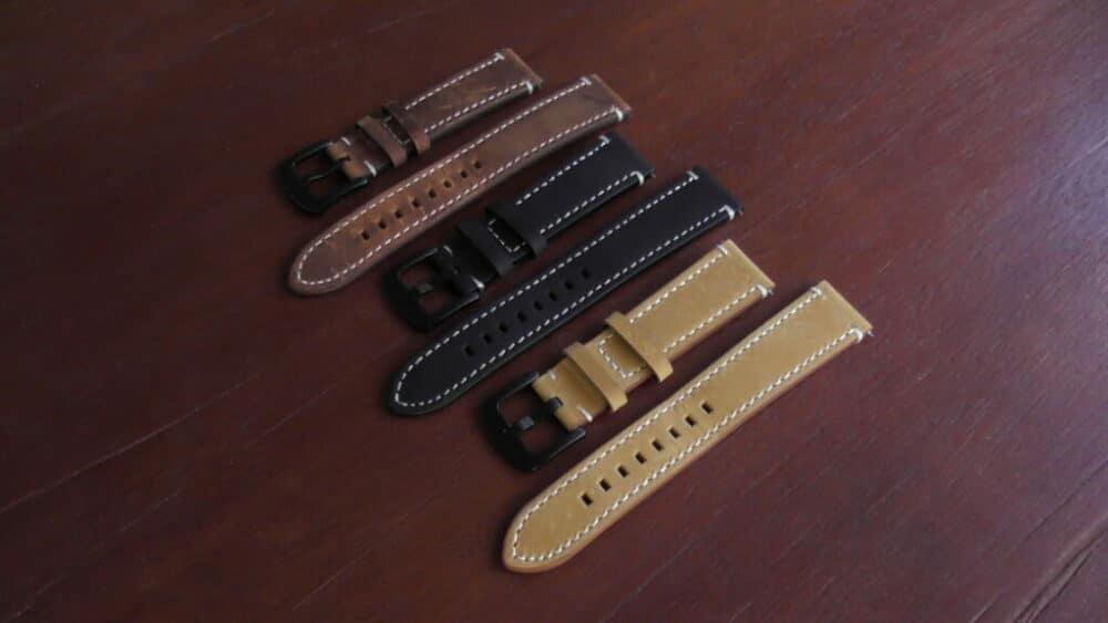 mapleton leather watch straps all available colours