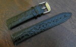 Kenilworth black leather 22mm watch strap