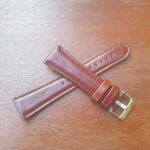 Marcoola Brown leather band fpr watch vintage design large taper