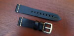 flaxton italian calf leather watch strap black