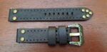 Pilot Rivet Black vintage leather strap