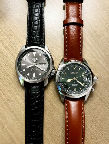 Alligator Leather Watch Strap Brown  / Buckle / Clasp photo review