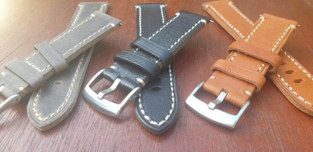 Cambroon one piece leather watch straps