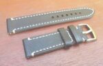 Cambroon Vintage Black Leather Watch Strap