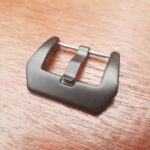 large matt black watch buckle