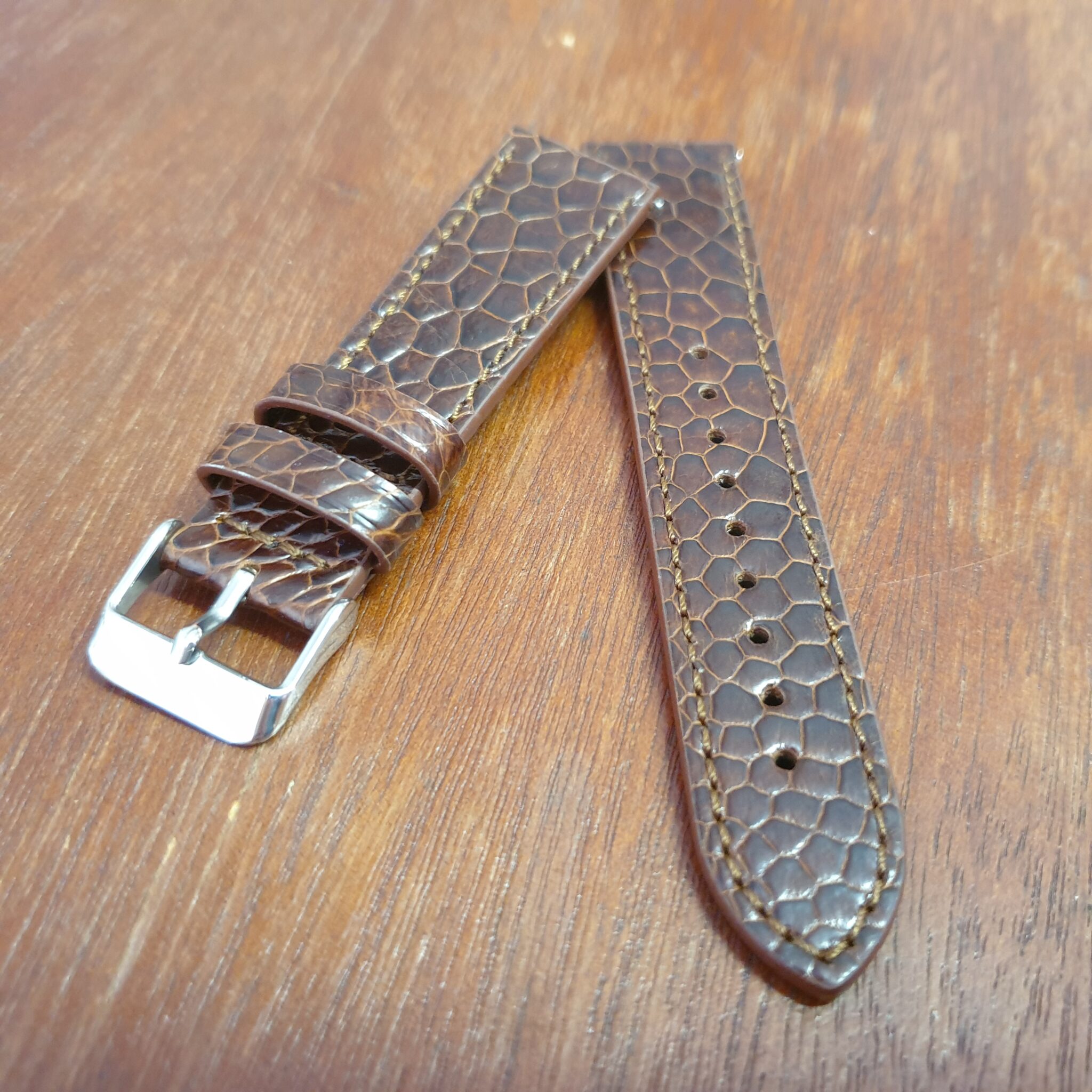 Ostrich skin watch strap deals