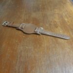 Brown bund cuff strap leather