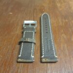 handmade leather watch strap with quick release