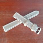 XL Handmade Grey leather watch band