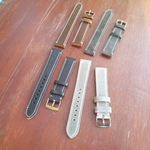 Extra Long Leather Watch Strap / Handmade / Quick Release / 5 Colours / XL / 20mm 22mm