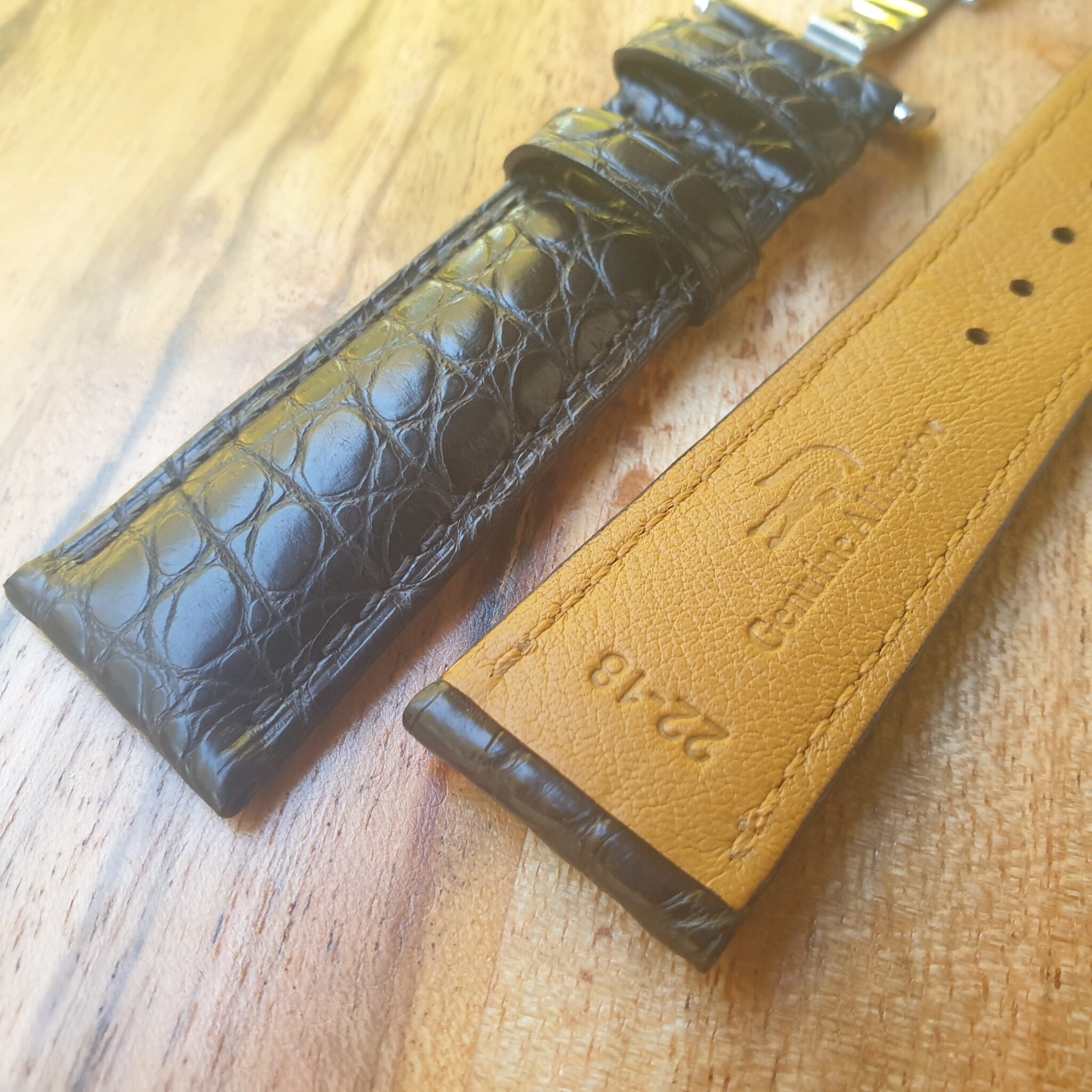 Alligator leather watch hotsell