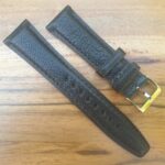 Goat Skin Black Leather Watch Band