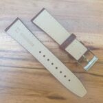 Goat Skin Light Brown Watch Strap Underside