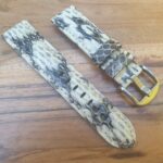 snake skin leather watch strap
