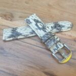 Snake Skin / Python Watch Strap White and Black Scales