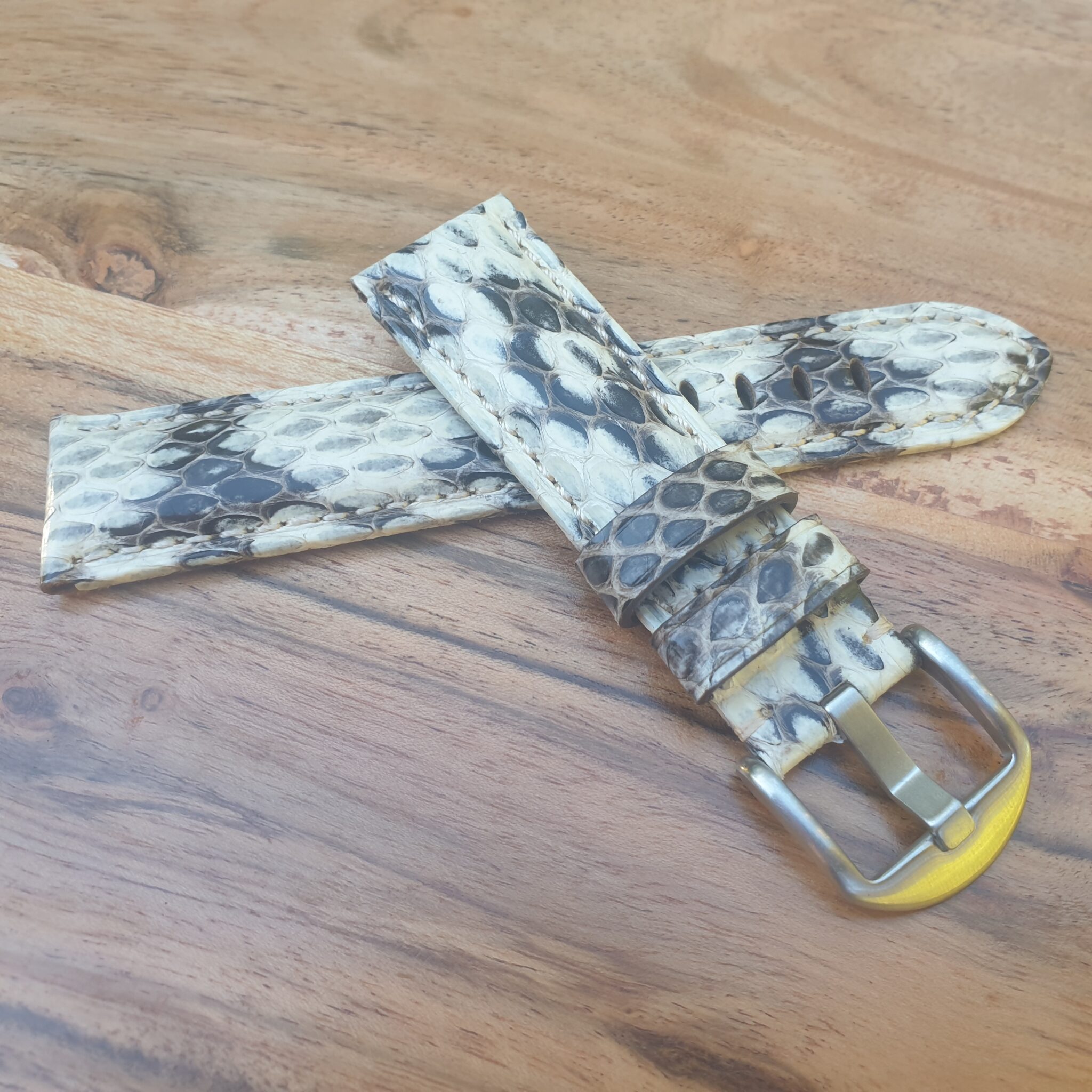 Python Snake Skin Watch Strap Optional Quick Release 20mm 22mm LeatherStraps