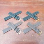 soft calf leather watch strap silver or gold buckle