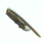 raw edge of leather watch strap