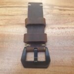 Cooroy leather watch strap Large Black Buckle