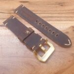 Handmade Leather Watch Strap Underside