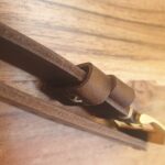 Cooroy Raw Leather Watch Strap Sideview Close Up