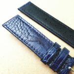 Ostrich Foot Watch Strap Real Skin Closeup