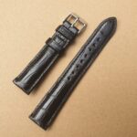 Alligator Black Standard Lug watch band