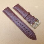 Alligator Brown Watch Strap with Buckle