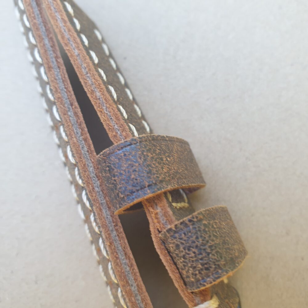 Cooroy V3 Leather Watch Strap Side Up Close