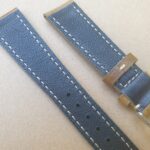 Glenview Distressed leather watch strap Rear or underside
