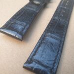 Genuine Alligator Skin Watch Strap close up of skin