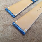 Crocodile Flat Blue underside showing quick release spring bars