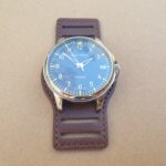 Brown Cuff leather with seagull watch