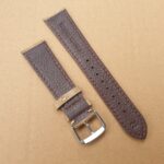 eudlo leather watch strap underside of beige brown strap