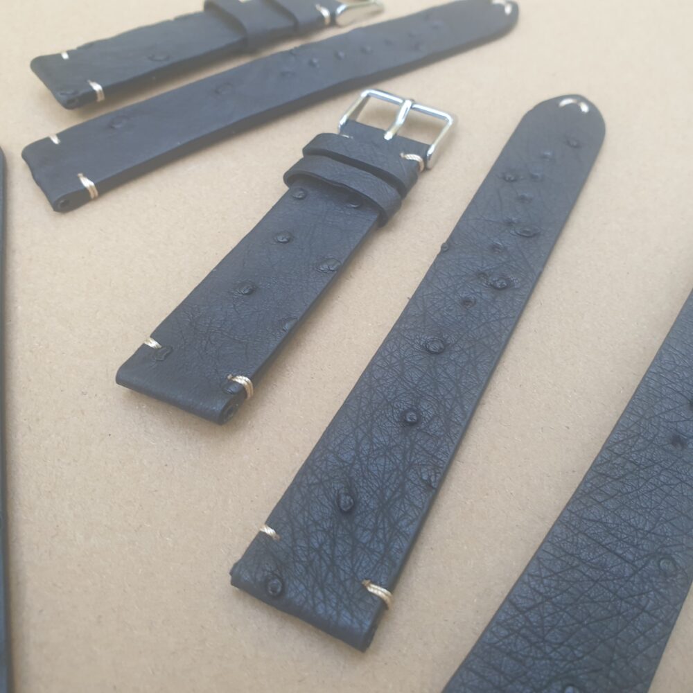 South African Ostrich Skin watch strap