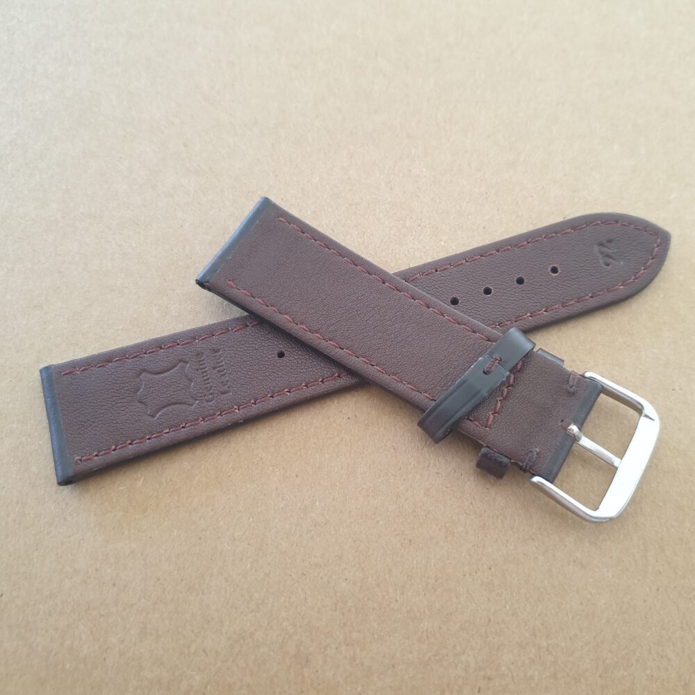 Rear of Eudlo Dark Brown watch bans