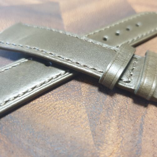 Eudlo Olive Green leather watch band