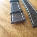 Camel Leather Watch Strap Grain