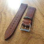 Camel Leather Watch Strap Underside