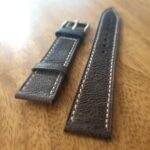 Camel Leather Watch Strap Grain