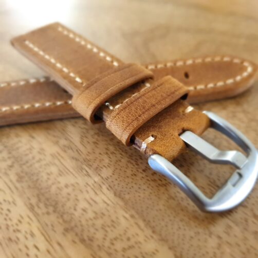 Cooroy v3 Top Grain Leather Watch Band 4mm buckle prong