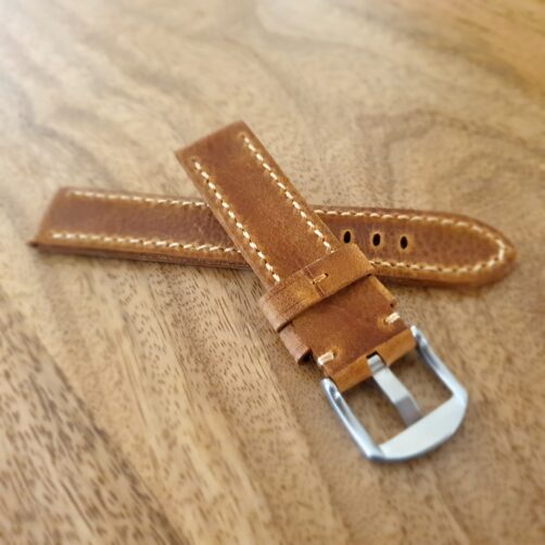 cooroy top grain leather watch strap underside