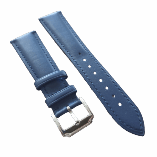 leather watch strap blue