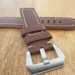 top grain lkeather watch strap
