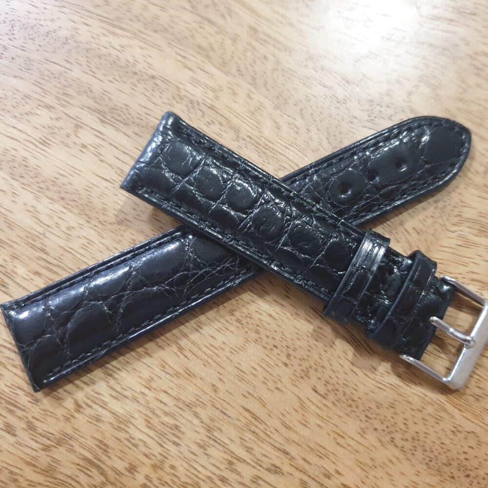 Crocodile 22mm watch strap