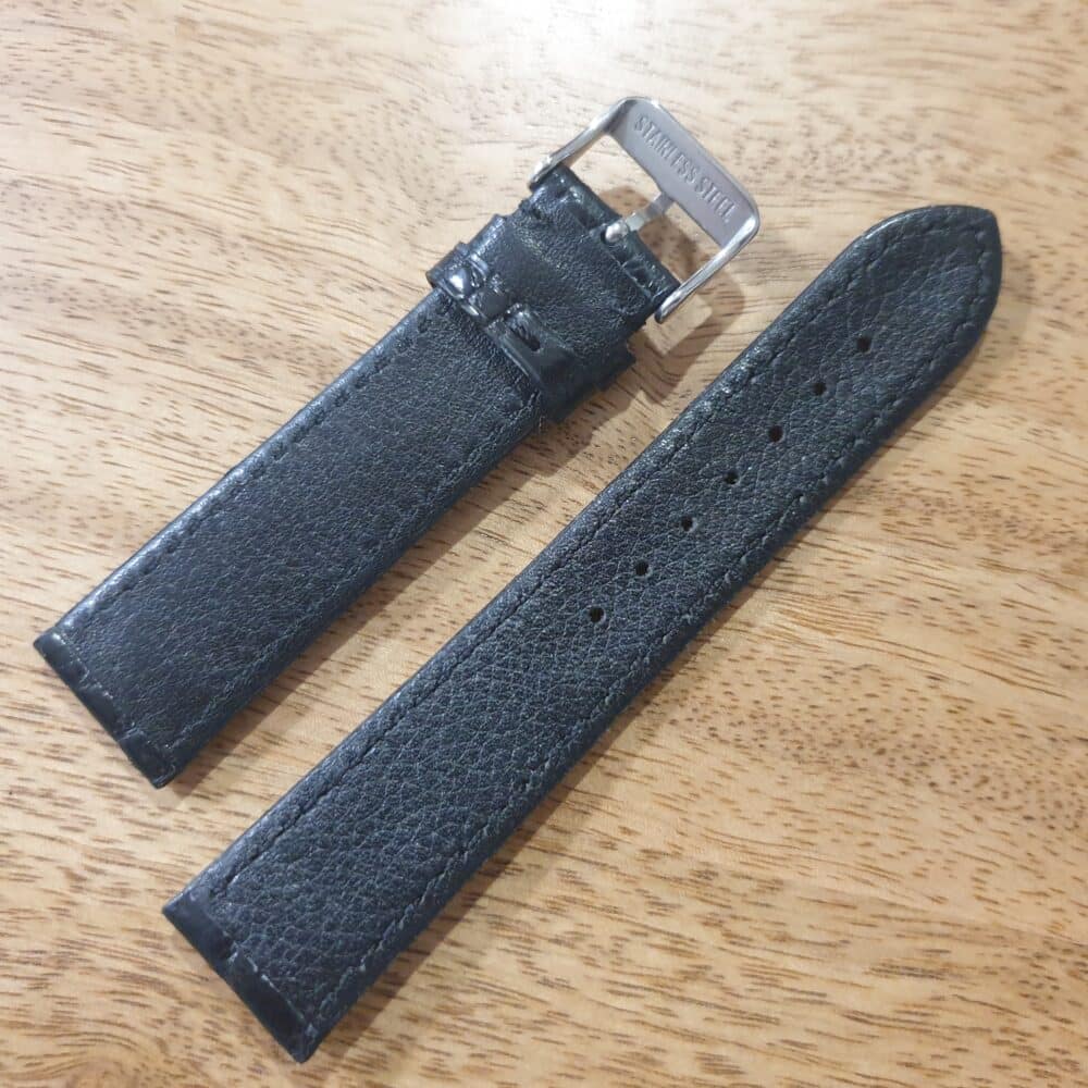 Crocodile skin watch strap underside