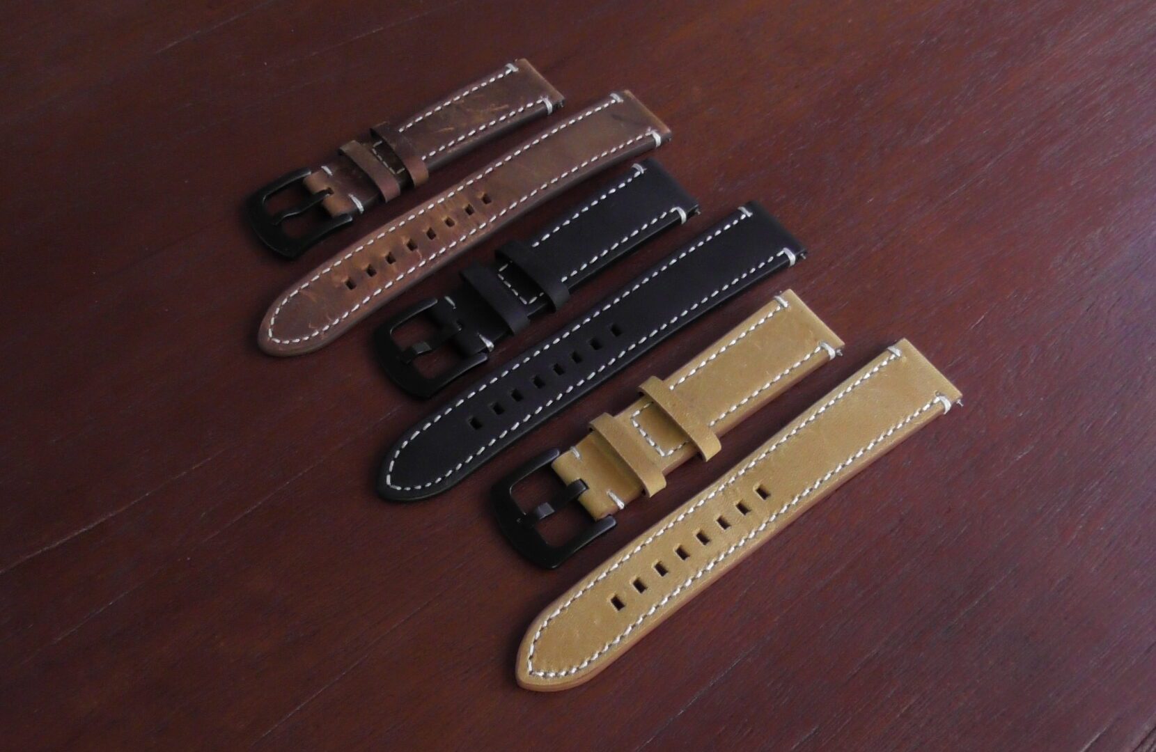 mapleton leather watch straps all available colours