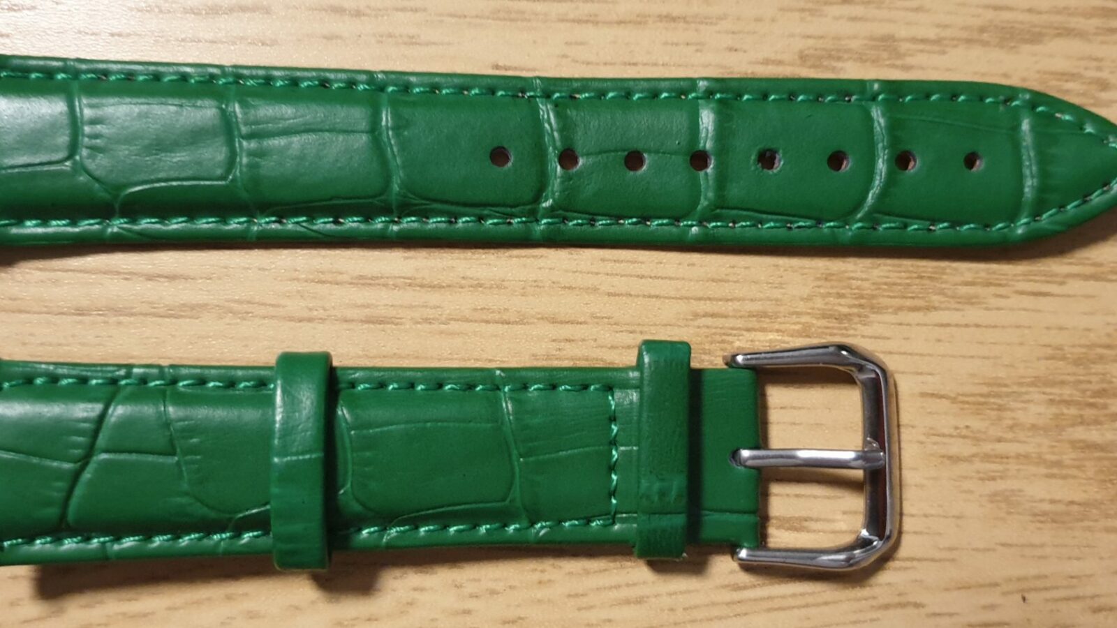 Noosa Australia green leather watch strap