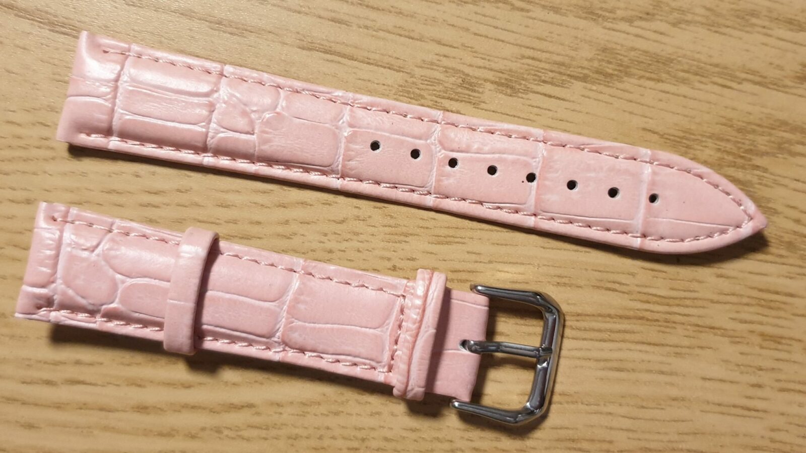 noosa australia leather watch strap pink front