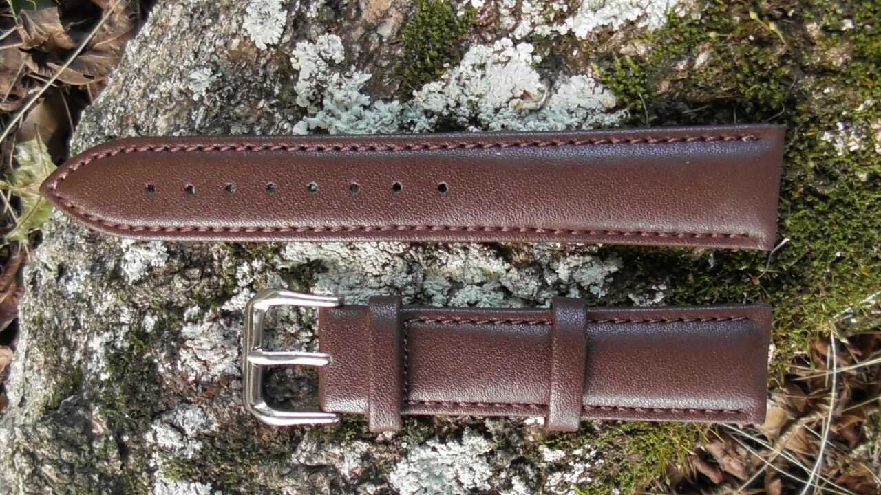 warana australia brown leather watch strap